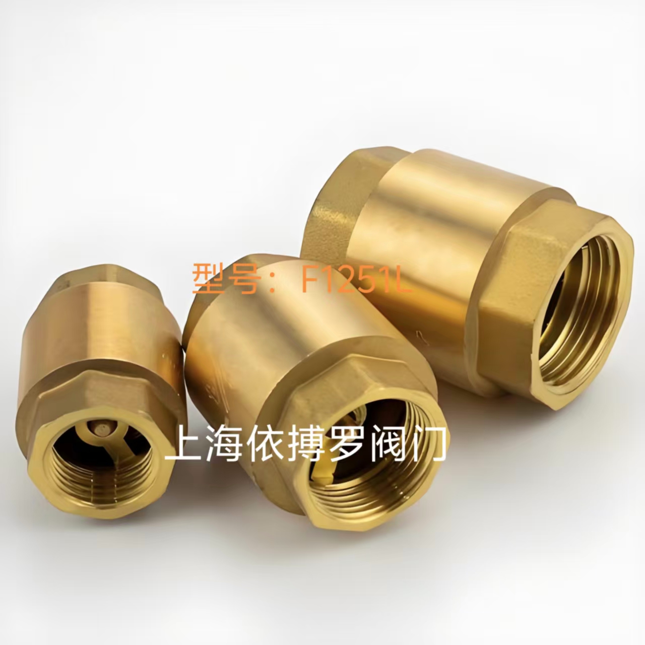 台湾富山黄铜立式止回阀F1251L